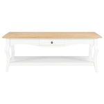 vidaXL Table basse Blanc 110 x 60 x 40 cm MDF