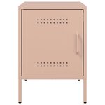 vidaXL Table de chevet rose 36x39x50 5 cm acier