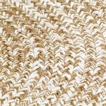vidaXL Tapis fait à la main Jute Blanc et marron 240 cm