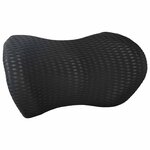vidaXL Coussin de Dos avec oreiller Noir 46 x 24 x 11 cm Maille 4D