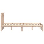 vidaXL Cadre de lit Bois de pin massif 200x200 cm