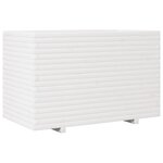 vidaXL Jardinière blanc 110x60x72 cm bois de pin massif