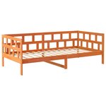 vidaXL Lit de jour sans matelas cire marron 80x200 cm bois pin massif