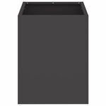 vidaXL Cache-pot de jardin Noir 32 x 32 x 40 cm Acier laminé à froid