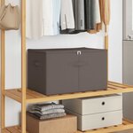 vidaXL Boîte de rangement 24 Pièces Gris 55 x 35 x 32 cm Tissu intissé