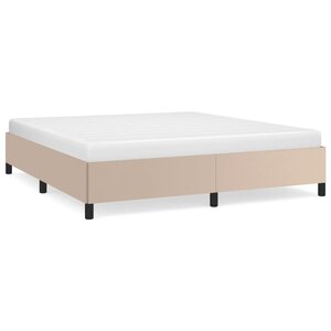 vidaXL Cadre de lit sans matelas cappuccino 160x200 cm similicuir