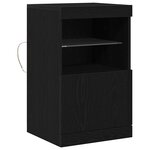 vidaXL Buffet Chêne noir 41 x 37 x 67 cm Bois d'ingénierie