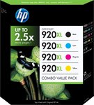 Pack 4 cartouches d'encre hp 920 xl ( noir  cyan  magenta  jaune)