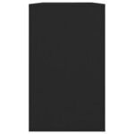 vidaXL Buffet noir 120x41x75 cm bois d'ingénierie