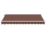 vidaXL Auvent rétractable automatique marron 350x250 cm
