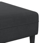 Ensemble de Canapés 3 Pièces Noir Velours