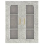 vidaXL Armoire murale suspendue Gris béton 69 5x34x90 cm