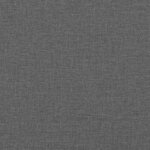 vidaXL Lit à ressorts avec matelas Gris foncé 160 x 200 cm tissu