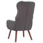 Fauteuil Relaxant vidaXL en Similicuir Gris