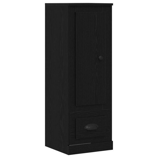 vidaXL Buffet Noir Chêne avec tiroir Chêne noir 36 x 35.5 x 103.5 cm
