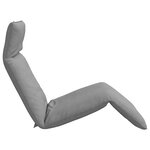 vidaXL Chaise longue pliante gris 175x54x8 5 cm tissu oxford