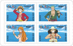 Carnet de 12 timbres - One Piece - Lettre verte