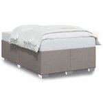 vidaXL Cadre de lit Taupe 120x200 cm Tissu