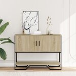 vidaXL Table console chêne sonoma 100x35x74 5 cm bois d'ingénierie