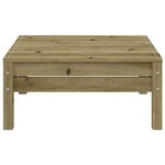 vidaXL Canapé de jardin 4 places bois de pin imprégné
