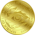 Monnaie CYCLOPS 1/200 Oz Or 30$ Liberia 2026 (PRÉCOMMANDE)
