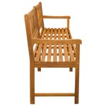 vidaXL Banc extérieur Naturel 220 x 55 5 x 90 cm Bois d'Acacia Massif
