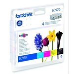 Brother lc970 cartouches d'encre multipack couleur