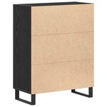 vidaXL Buffet Chêne noir 69 5 x 34 x 90 cm Bois d'ingénierie