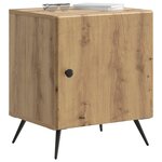 vidaXL Cabinet de chevet 2 Pièces Chêne artisanal 43 x 34 5 x 50 cm