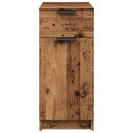 vidaXL Armoire de bureau vieux bois 33x50x75 cm bois d'ingénierie