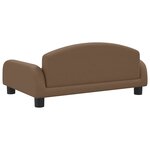 vidaXL Canapé pour enfants marron 70x45x30 cm tissu