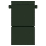 vidaXL Canapé-lit pliable Vert foncé 70 x 72 x 60 cm Tissu