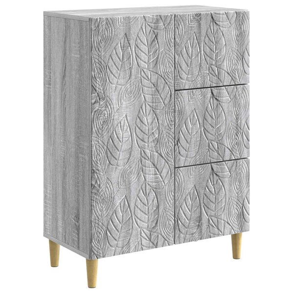 vidaXL Buffet Sonoma gris 66 x 34 5 x 90 cm Bois d'ingénierie