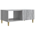 vidaXL Table basse Sonoma gris 90 x 50 x 40 cm Bois d'ingénierie