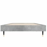 vidaXL Cadre de lit sans matelas gris béton 75x190 cm