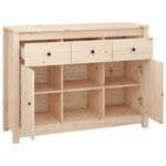 vidaXL Buffet 100x35x74 5 cm Bois massif de pin