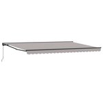 vidaXL Cadre d'auvent Gris clair 500 × 300 cm