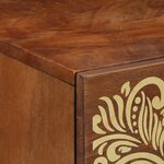 vidaXL Cabinet de chevet avec porte Marron miel 50 x 33 x 60 cm