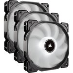 CORSAIR Ventilateurs de boitier Air Series AF120 Low Noise 120 mm - Blanc (Pack de 3) - (CO-9050082-WW)