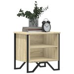 vidaXL Tables de chevet 2Pièces chêne sonoma 40x30x40cm bois d'ingénierie