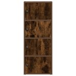 vidaXL Bibliothèque chêne fumé 40x24x102 cm bois d'ingénierie