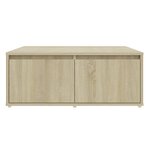 vidaXL Table basse chêne sonoma 80x80x31 cm bois d'ingénierie