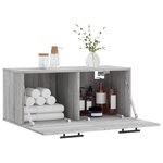 vidaXL Armoire murale sonoma gris 80x36 5x35 cm bois d'ingénierie