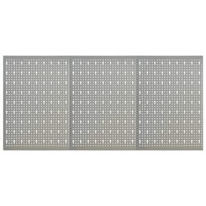vidaXL Panneaux à chevilles muraux 3 Pièces 40x58 cm Acier