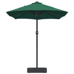 vidaXL Parasol de jardin Vert 385 x 209 x 244 cm tissu