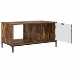 vidaXL Table basse Chêne fumé 90 x 49 x 46 cm Bois d'ingénierie