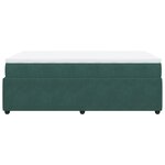 vidaXL Sommier à lattes de lit avec matelas vert foncé 120x190 cm