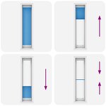 vidaXL Store plissé bleu 50x200 cm largeur du tissu 49 4 cm polyester