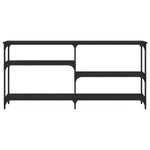 vidaXL Table console noir 160x29x75 cm Bois d'ingénierie