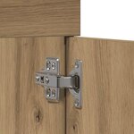 vidaXL Armoire lavabo de salle de bain chêne artisanal bois ingénierie
